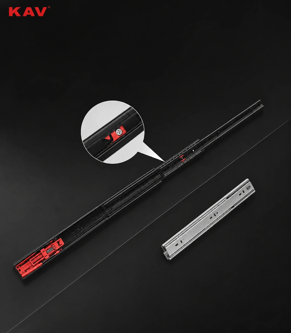 Ray trượt bi nhấn mở toàn phần